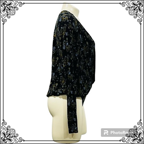 FREE PEOPLE Floral Surplice Bodysuit - Size M - Picture 5 of 8